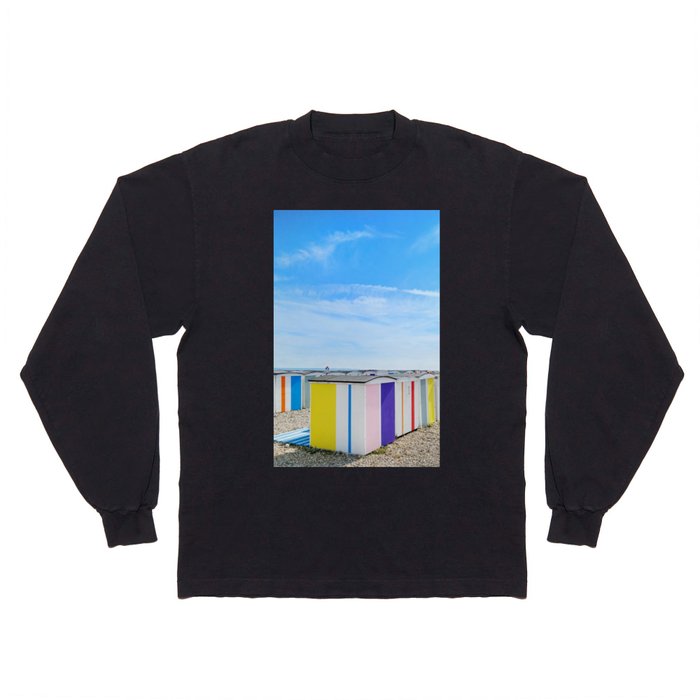 Beach cabin colour Long Sleeve T Shirt