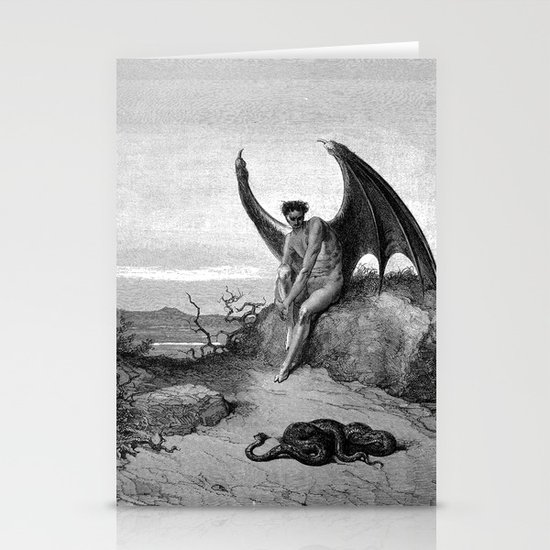 Jesus holding a baby by greg olsen. Lucifer, the fallen angel - Gustave Dore Stationery Cards ...