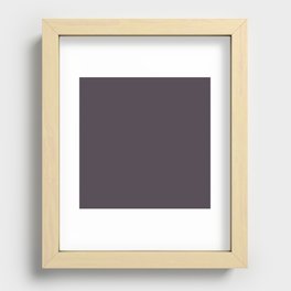 Stone Violet Recessed Framed Print