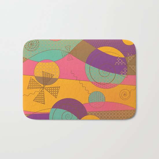 Abstract pattern - Chocolate Candy Bath Mat