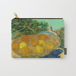 Still Life of Oranges and Lemons with Blue Gloves, 1889 by Vincent van Gogh Carry-All Pouch