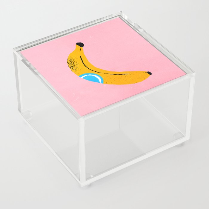 Banana Pop Art Acrylic Box