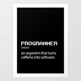 Computer Programmer / Developer Funny Wall Art Art Print