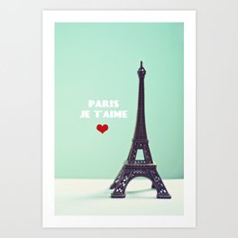 Paris Je T'aime Art Print