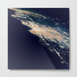 Milwaukee Metal Print | Earth, Night, Aerial, Color, Digital, Lakemichigan, Photo, Wisconsin, Sky 