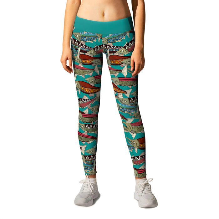 Salmon leggings online
