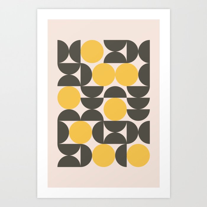 Bauhaus pattern #2 Art Print