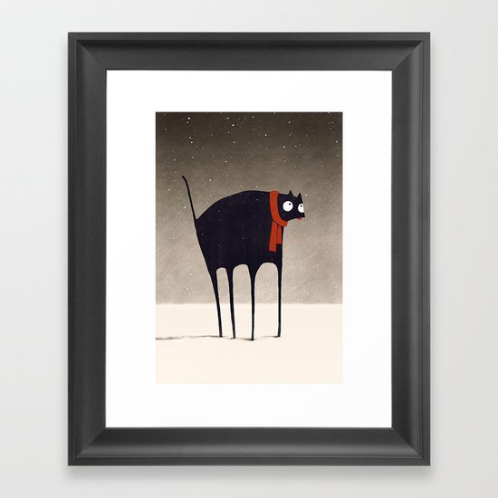 Snowfall Framed Art Print