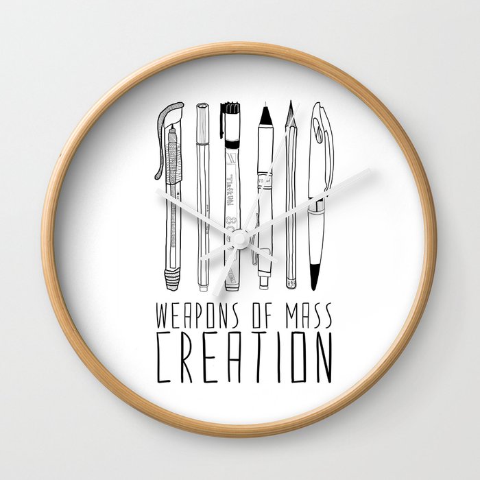 weapons of mass creation Wall Clock