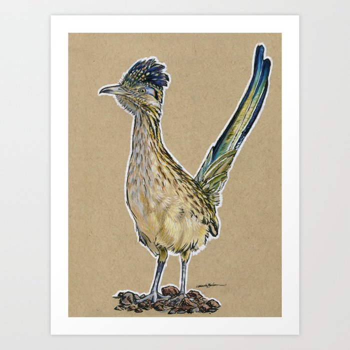 State Bird Series New Mexico Roadrunner Art Print By The Artings Of Me Society6