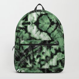 Tie Dye Linen Ikat Green Backpack