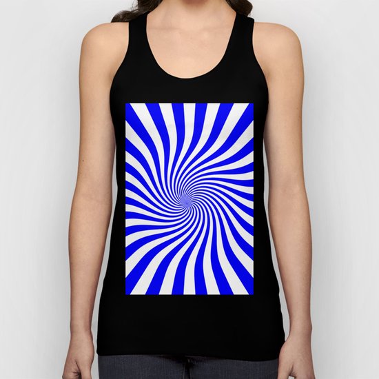 Swirl (Blue/White) Unisex Tank Top