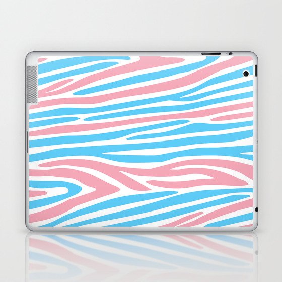 65 MCMLXV LGBT Transgender Pride Zebra Animal Print Pattern Laptop & iPad Skin