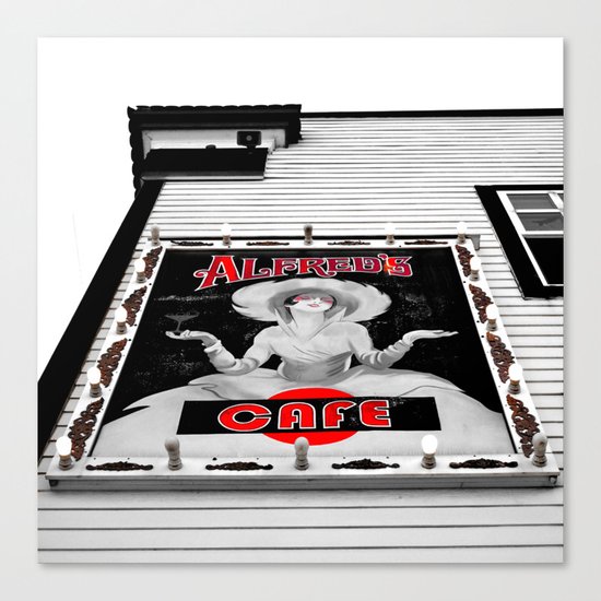 Classic cafe sign Canvas Print