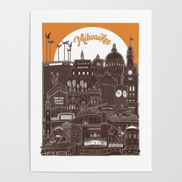 Milwaukee Landmarks Poster