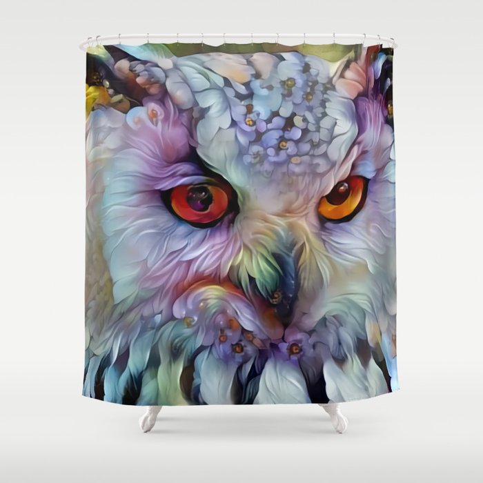 Ethereal Owl Shower Curtain