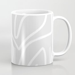 Light grey abstract art Coffee Mug