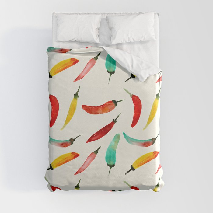 Hot chili peppers Duvet Cover