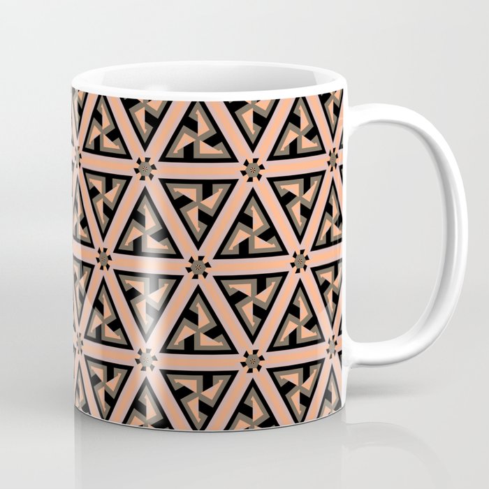 Retro art deco fan pattern Coffee Mug