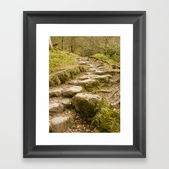 Stone path Framed Art Print
