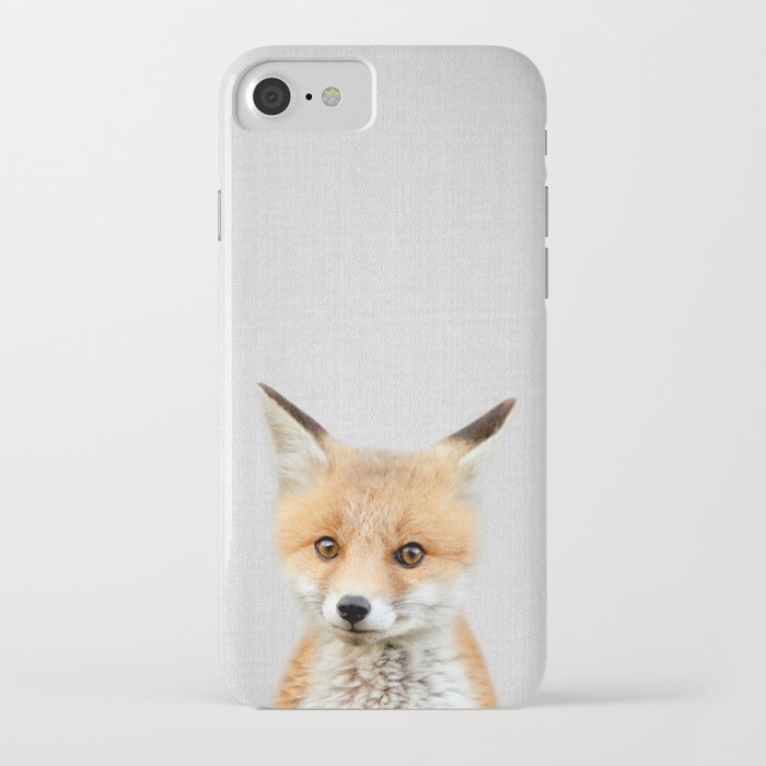 baby fox - colorful iphone case