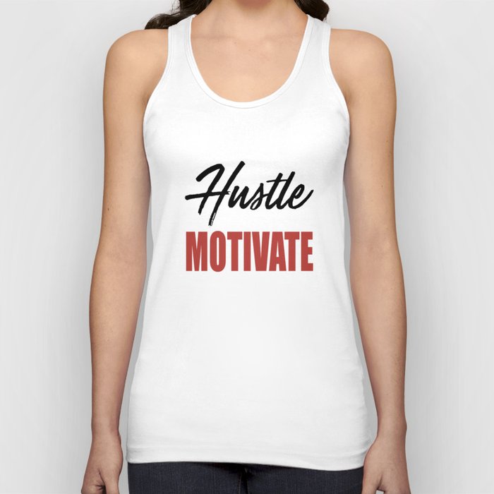 WYD Hustle _ Motivate Tee Grey Black Red NIPSEY HUSSLE VICTORY LAP hustle  Tank Top by JosephFlore