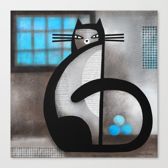 BLUE WINDOW Canvas Print