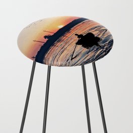 Sunset of the Nile river in Egypt. Counter Stool