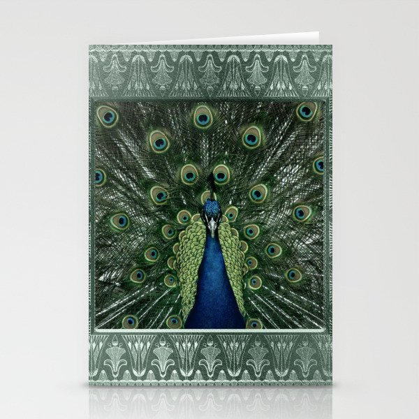 Peacock Art Stationery Cards