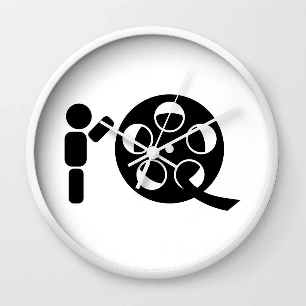Abstract Character Rolling Movie Reel Wall Clock By Sooperyela
