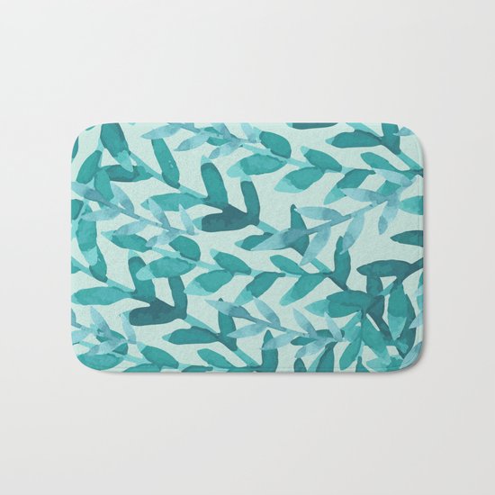 Lush Blue Bath Mat
