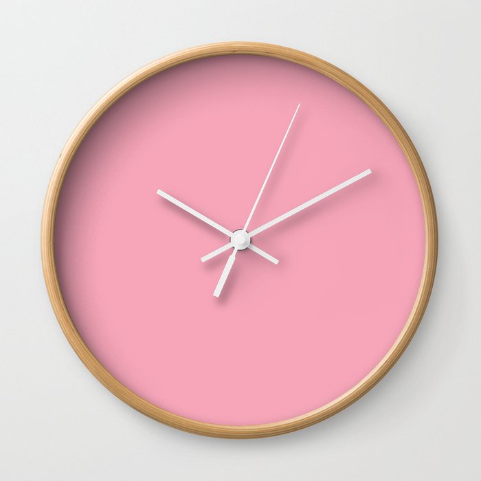 Creamy Raspberry Wall Clock