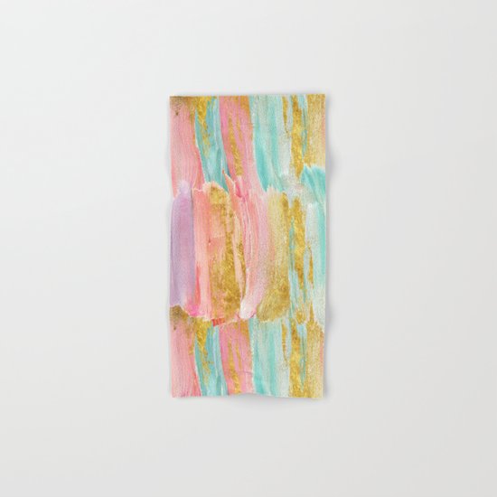 Gilded pastels Hand & Bath Towel