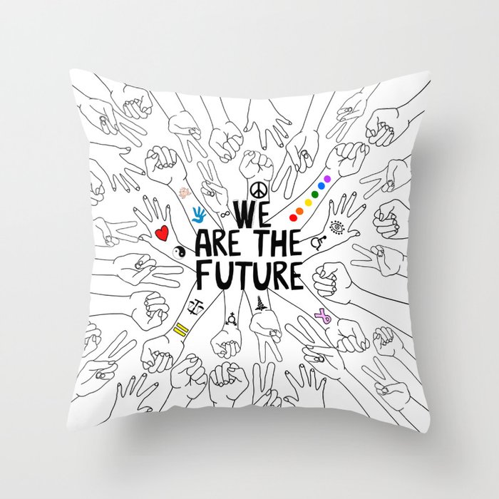 We Are The Future Tattoos Part 1 Throw Pillow