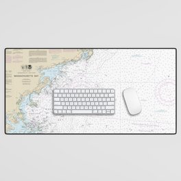 Massachusetts Bay Nautical Chart 13267 Desk Mat