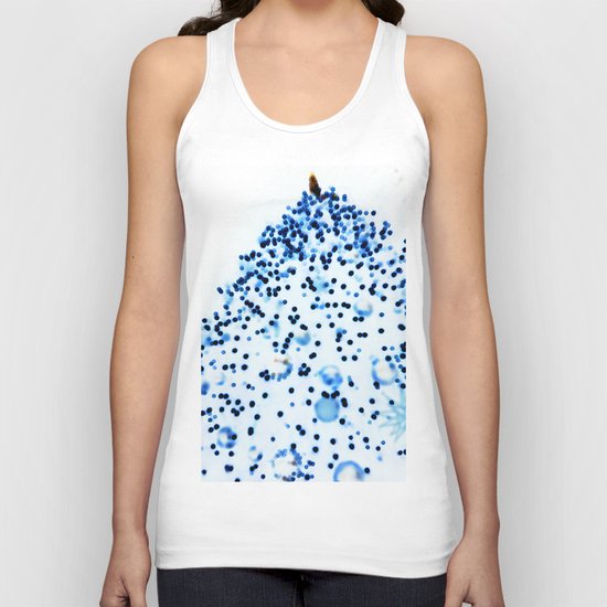 Oh Christmas Tree, Oh Christmas Tree, blue and white Unisex Tank Top