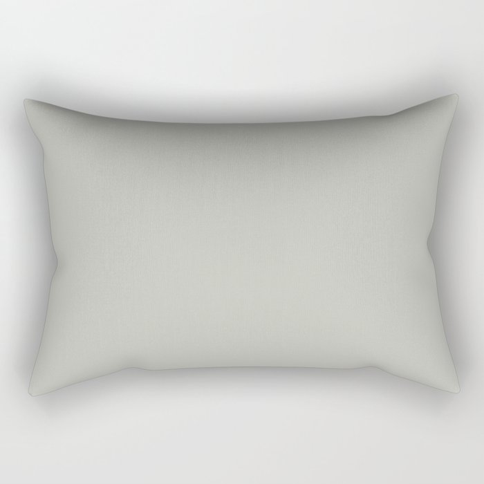 Smoked Sage Green Solid Color Pratt and Lambert 2022 Color of the Year Gray Mist 419B Rectangular Pillow