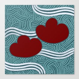 Red clouds Canvas Print