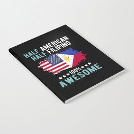 Half American Half Filipino Notebook