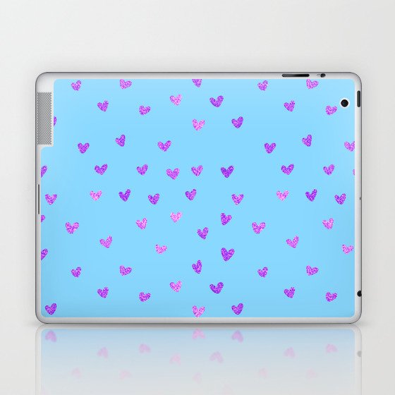 Little Shiny Hearts - Love Laptop & iPad Skin