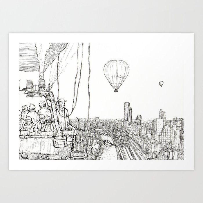 Gas Balloon Art Print