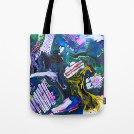 Colorful Abstract Pour Tote Bag