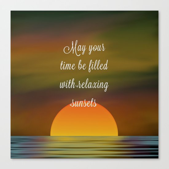 Relaxing Sunsets Canvas Print