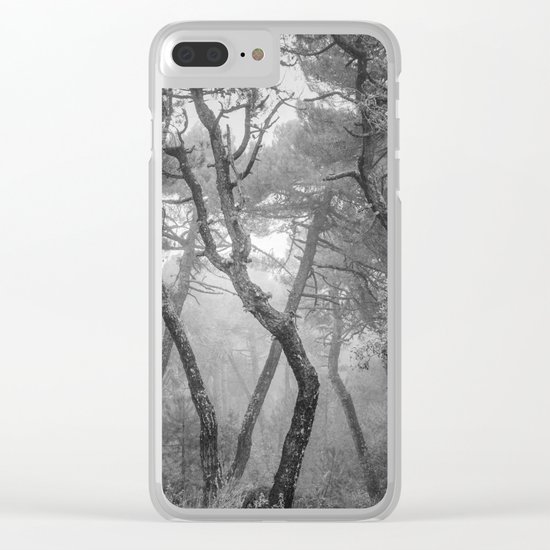 "Forest dance" BW Clear iPhone Case