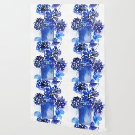 blue stillife: zinnia Wallpaper