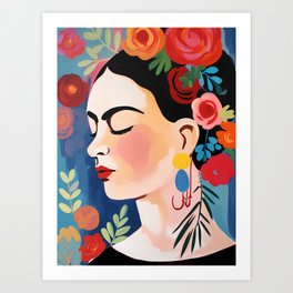 Frida Kahlo w Art Print
