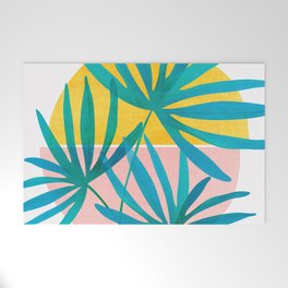 Mid Century Palms Welcome Mat