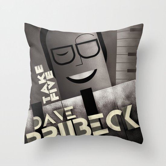 CASSANDRE SPIRIT - Dave Brubeck Throw Pillow