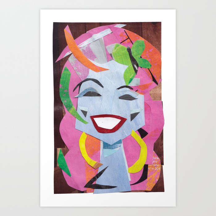Dolly Parton #PrideMonth Collage Portrait Art Print