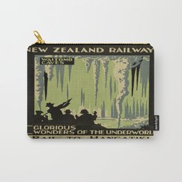Vintage poster - Waitomo Caves Carry-All Pouch
